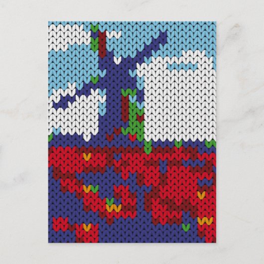 Niederländische Windmühle auf einem Feld Postkarte (Vorderseite)