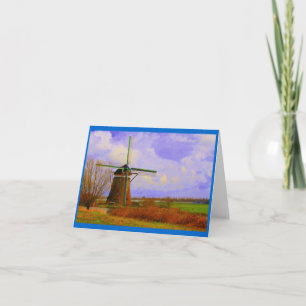 Niederländische Windmühle Karte