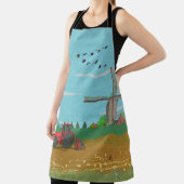 Niederländische Windmühle Landschaft Niederlande Schürze (InSitu)