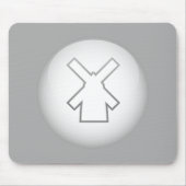 Niederländische Windmühle Mousepad (Vorne)