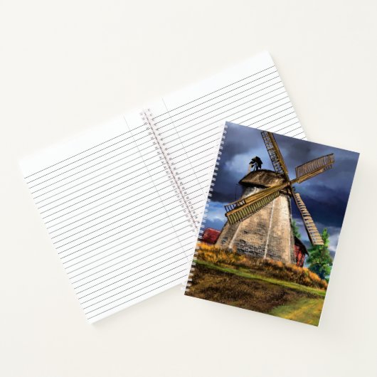 Niederländische Windmühle Notizblock (Innenseite)