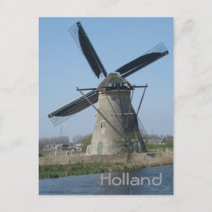 Niederländische Windmühle Postkarte