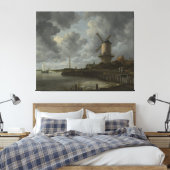 Niederländische Windmühle Wijk bij Duustede, Ruisd Leinwanddruck (Insitu (Schlafzimmer))