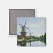 Niederländische Windmühlen, 1884 Magnet (Vorderseite/Rückseite)