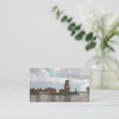 Niederländische Windmühlen, die Kunst-Visitenkarte Visitenkarte (Stehend Vorderseite)
