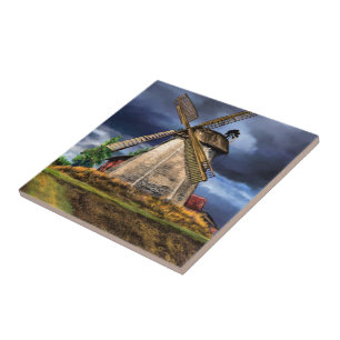 Niederländische Windmühlen-Keramikfliese Fliese