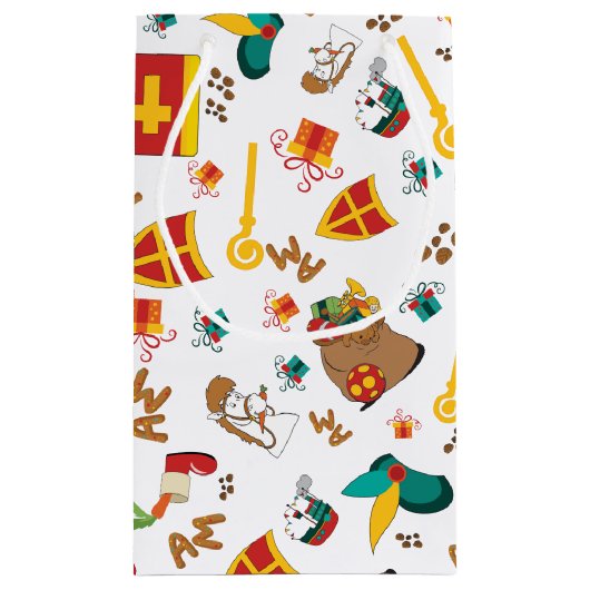 Niederländischer Feiertag, der Sinterklaas Kleine Geschenktüte (Rückseite)