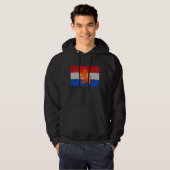 Niederländischer Flagge Holländer-Löwe Hoodie (Vorne ganz)