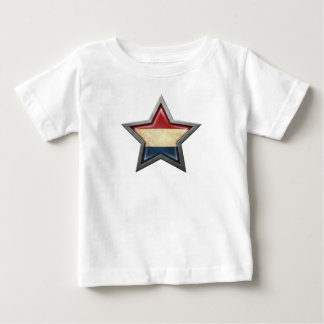 Niederländischer Flaggen-Stern Baby T-shirt