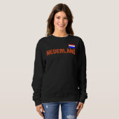 Niederländischer Flaggenstaat Sweatshirt (Vorne ganz)