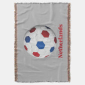Niederländischer Fußball Decke (Vorderseite Vertikal)