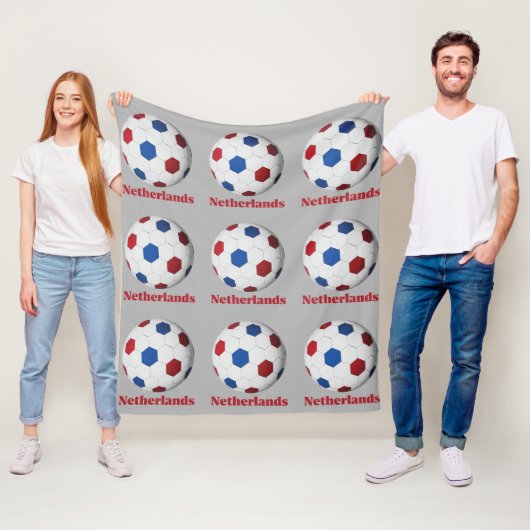 Niederländischer Fußball Fleecedecke (Beispiel)