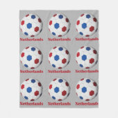 Niederländischer Fußball Fleecedecke (Vorderseite)