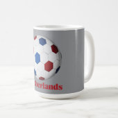 Niederländischer Fußball Kaffeetasse (VorderseiteRechts)