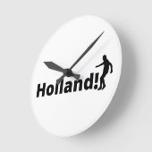 Niederländischer Fußball Runde Wanduhr (Winkel)