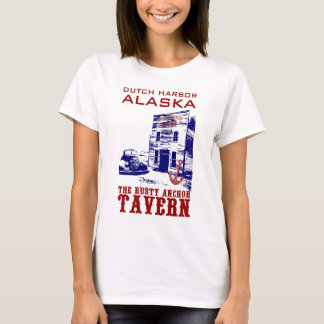 Niederländischer Hafen-rostige Anker-Taverne T-Shirt