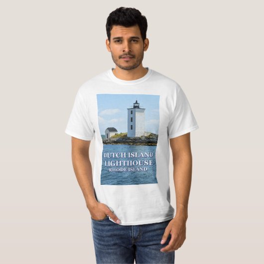 Niederländischer Insel-Leuchtturm, Rhode Island T T-Shirt (Vorne ganz)