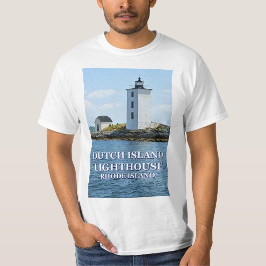 Niederländischer Insel-Leuchtturm, Rhode Island T T-Shirt (Vorderseite)