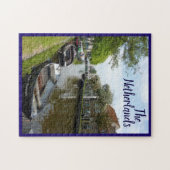 Niederländischer Kanal u. Boote Puzzle (Horizontal)