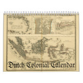 Niederländischer Kolonialkarten-Kalender Kalender (Titelbild)