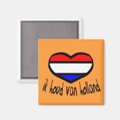 niederländischer Kühlschrankmagnet (Vorderseite/Rückseite)