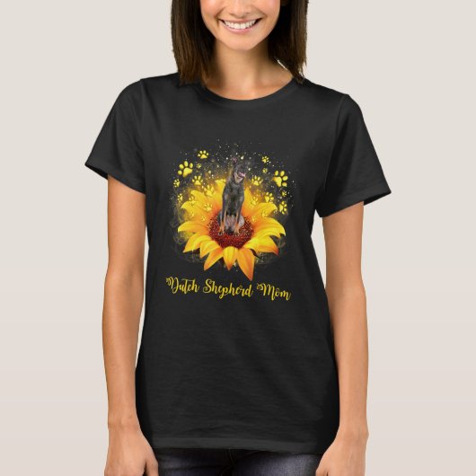 Niederländischer Schäferhund-Mutter Muttertag T-Shirt (Vorderseite)