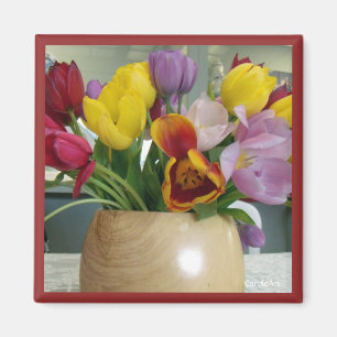 "Niederländischer Tulpe-Blumenstrauß-" Magnet