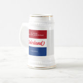 Niederländischer Unabhängigkeitstag Niederländisch Bierglas (Vorderseite Links)