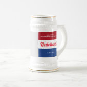 Niederländischer Unabhängigkeitstag Niederländisch Bierglas (VorderseiteRechts)