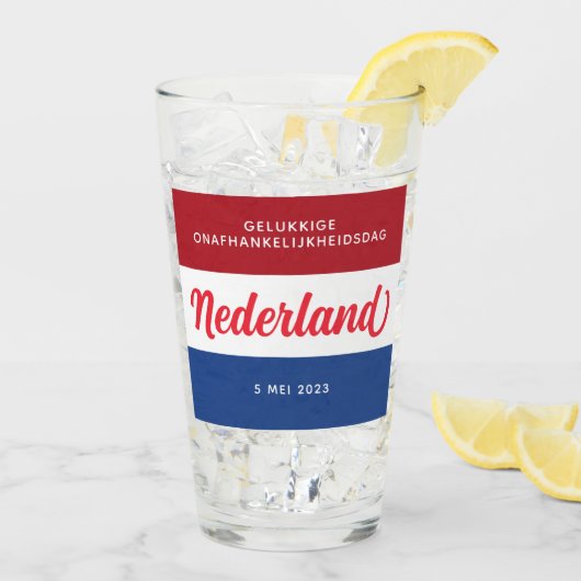 Niederländischer Unabhängigkeitstag Niederländisch Glas (Rückseite Ice)