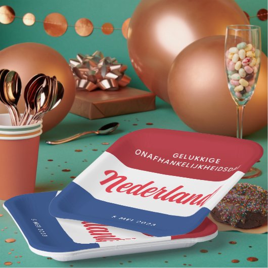 Niederländischer Unabhängigkeitstag Niederländisch Pappteller (Multi)