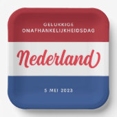 Niederländischer Unabhängigkeitstag Niederländisch Pappteller (Vorderseite)