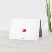 Niederländisches Beileid Pink Sunset Karte (Rückseite)