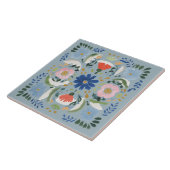 Niederländisches blaues Blumen Cottage Fliese (Seite)