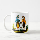 Niederländisches blaues Tassenfreimaurer18. Kaffeetasse (Links)