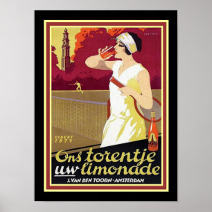 Niederländisches Deco-Limonadenwerbeposter 12 x 16 Poster