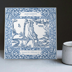 Niederländisches Delft Blau Wassermann Vintage Ste Fliese