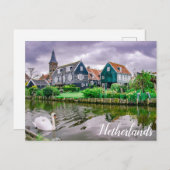 Niederländisches Dorf Marken Postcard Postkarte (Vorne/Hinten)