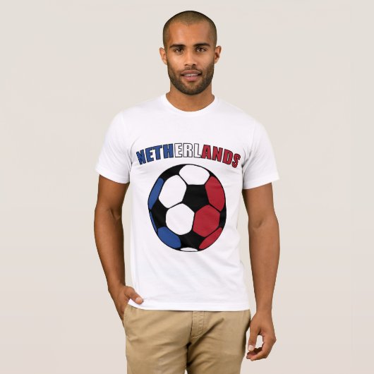 Niederländisches Footy (Licht) T-Shirt (Vorne ganz)