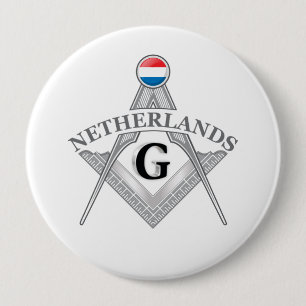 Niederländisches Freimaurerzeichen Button