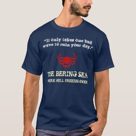 Niederländisches Hafen-Bering-Seekrabben-Fischen T-Shirt (Vorderseite)