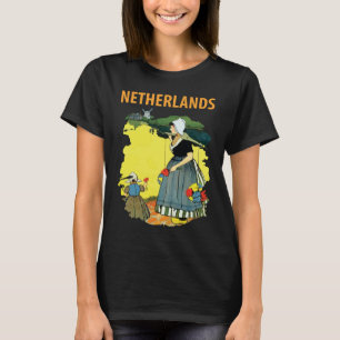 Niederländisches Holländisches Tulpen-Garten-Reise T-Shirt