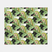 Niederländisches Kaninchen auf der grünen geteerte Fleecedecke (Vorderseite (Horizontal))