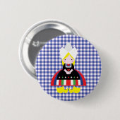 Niederländisches Mädchen Button (Vorne & Hinten)