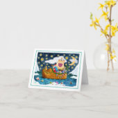 NIEDERLÄNDISCHES SCHUH SANTA SHOE, ICEBERG, WALE,  KARTE (Gelbe Blume)