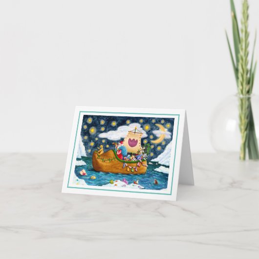 NIEDERLÄNDISCHES SCHUH SANTA SHOE, ICEBERG, WALE,  KARTE (Vorderseite)