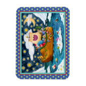 NIEDERLÄNDISCHES SCHUHSCHIFF, EISBERGE, WALE, TEDD MAGNET (Vertikal)