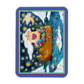 NIEDERLÄNDISCHES SCHUHSCHIFF, EISBERGE, WALE, TEDD MAGNET (Vertikal)