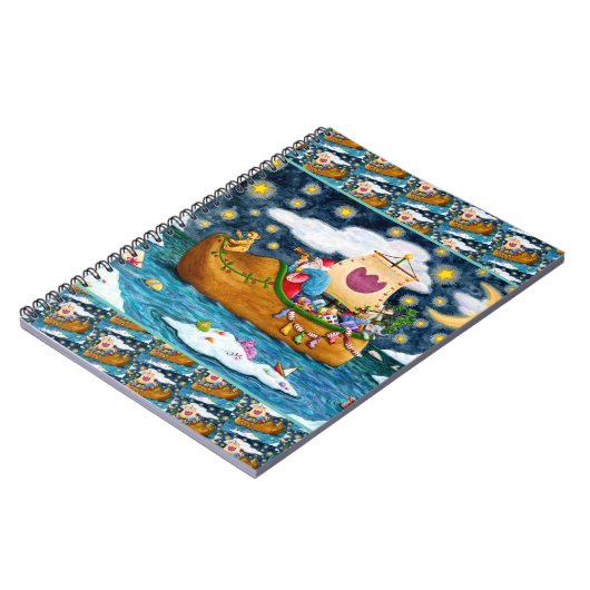 NIEDERLÄNDISCHES SCHUHSCHIFF, EISBERGE, WALE, TEDD NOTIZBLOCK (Linke Seite)