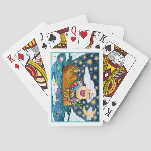 NIEDERLÄNDISCHES SCHUHSCHIFF, EISBERGE, WALE, TEDD SPIELKARTEN (Rückseite)